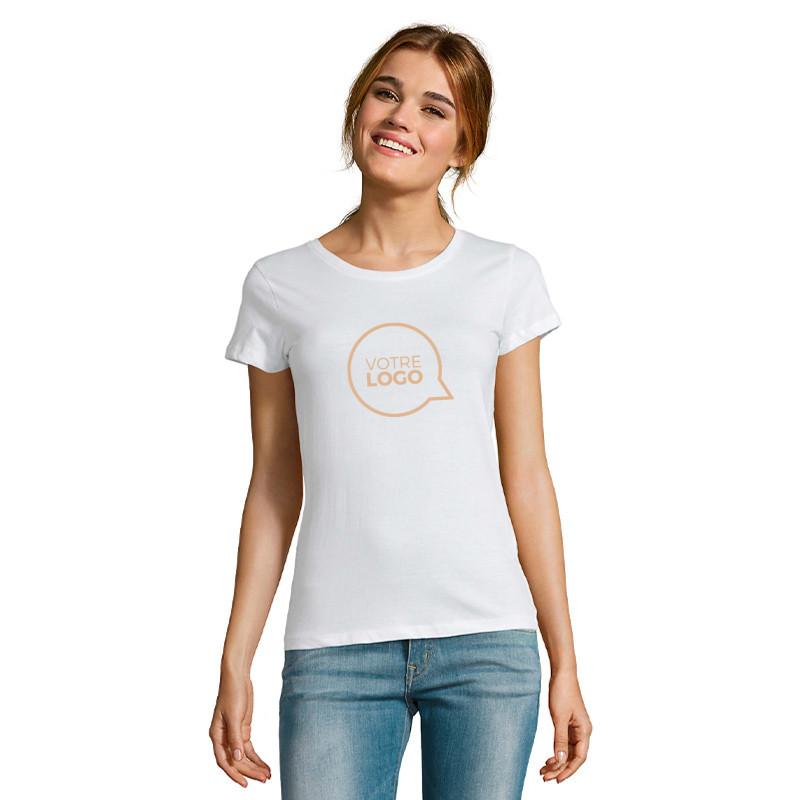 Tee-shirt coton bio Milo Women blanc - Tee-shirts personnalisés blanc_0