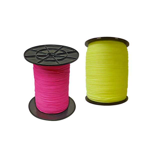 Tresse polypropylène Fluo rose et jaune_0