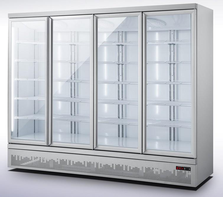 Vitrine réfrigérée murale 4 portes de 2m50_0