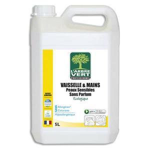 L'arbre vert bidon de 5 litres liquide vaisselle mains peaux sensibles sans allergènes ecolabel_0