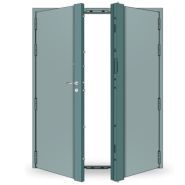 Accord Plus 2 vantaux - Porte blindée professionnelle avec 4 paumelles soudées de 140 mm à billes par vantail - Blindages de France_0