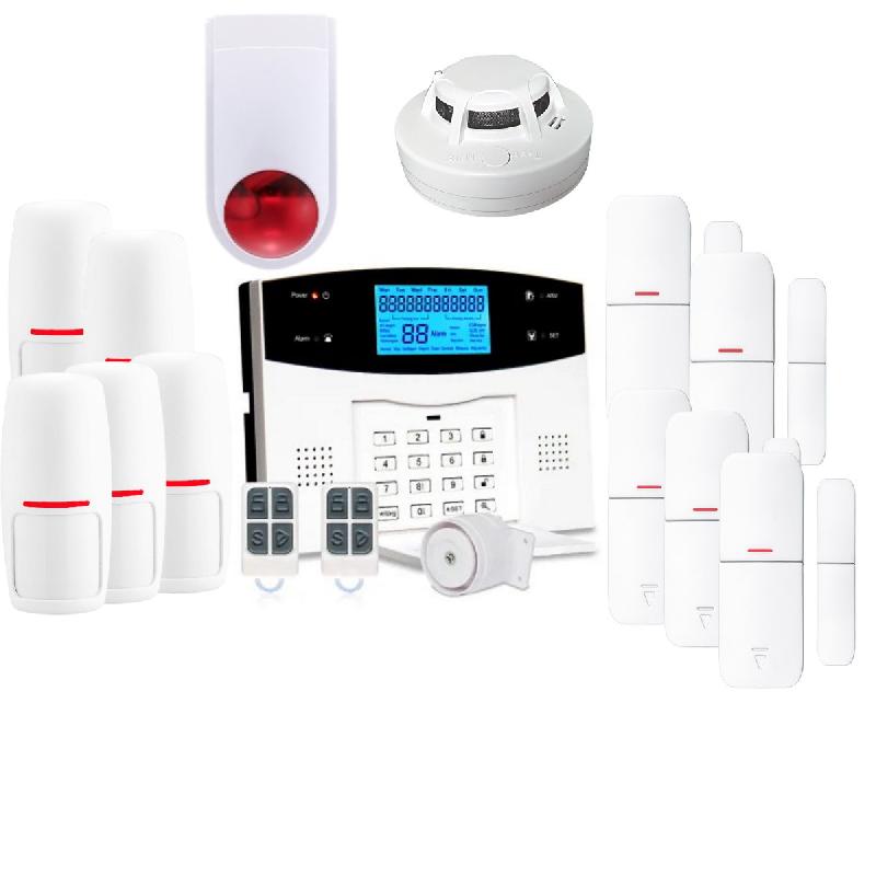 Alarme maison connectée sans fil - WIFI, Box internet et GSM - BELMON Smart Life - Lifebox - KIT7 - 5 détecteurs de mouvement et d'ouverture_0