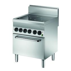 Piano de cuisson vitrocéramique 4 zones radiantes 12,2 kW - four électrique GN 1/1 4,2 kW - Bartscher - 115059_0