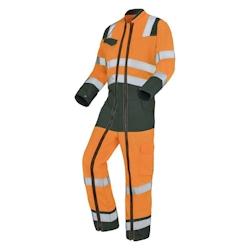 Cepovett - Combinaison avec 2 Zip Fluo Safe XP Orange / Vert Taille 2XL - XXL orange 3603624997632_0