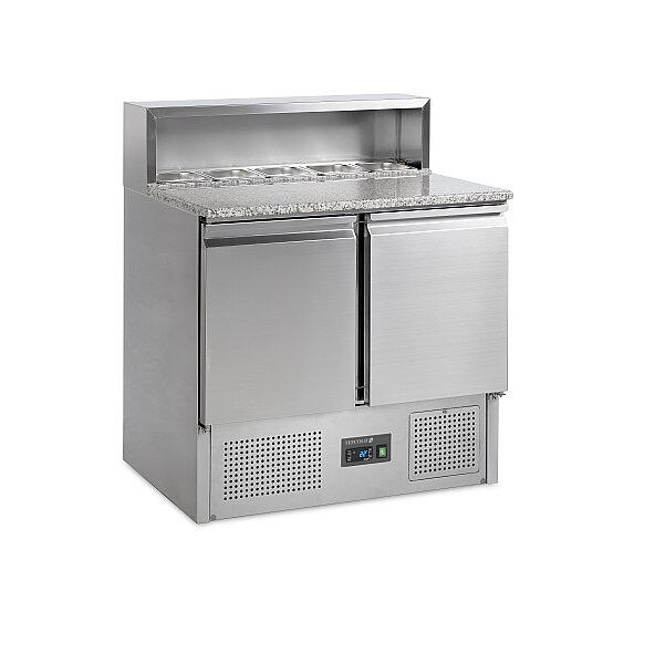 Comptoir à pizza gn1/1 saladette premium inox 304 - PT920_0