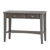 Dolcomfkch - Bureau droit - Meubles Minet - 1 tiroir en microfibre Dolce Laque Carbone - Largeur 840 mm_0