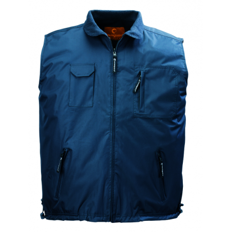 Gilet bleu LEMAN - 100 % polyester PVC - doublé polaire  - Coverguard | 5LEMB_0