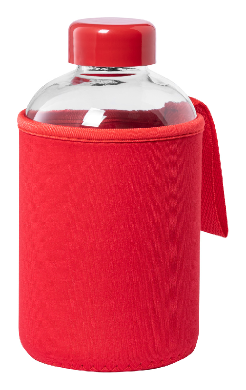 Gourde en verre - 600 ml avec capuchon assorti et couvercle softshell_0