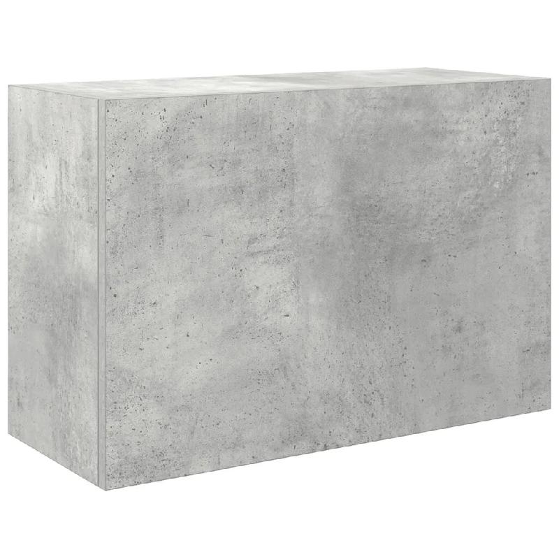Helloshop26 - Armoire murale de bain pratique minimaliste 60 x 25 x 40 cm en bois d'ingénierie gris béton 02_0051263 - gris Bois massif 3000236825177_0
