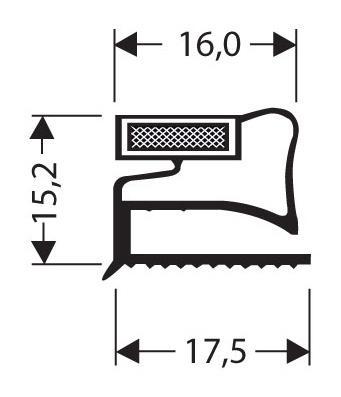 Joint pvc plat aimante pour meubles frigos jpf-110_0
