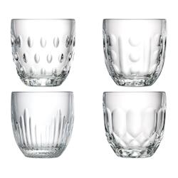 La Rochère Coffret de 4 verres à eau 4 modèles assortis, TROQUET - transparent verre 3232870272424_0