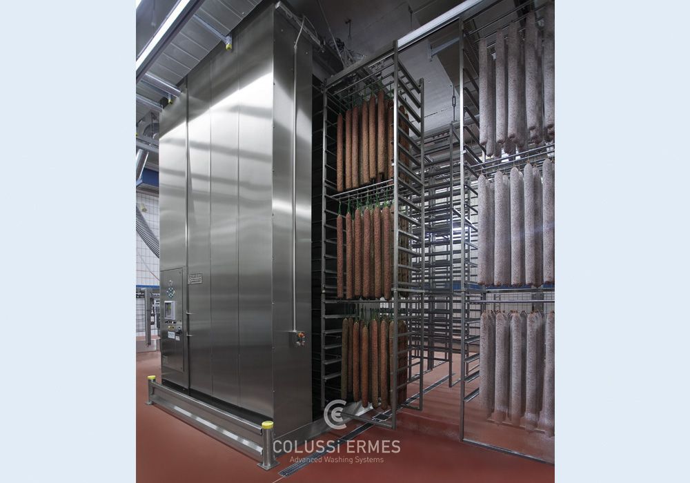 Lavage balancelles - laveuses industrielles alimentaires Colussi Ermes - jusqu’à 30 balancelles/heure - sur mesure, acier inox et programmes personnalisés_0