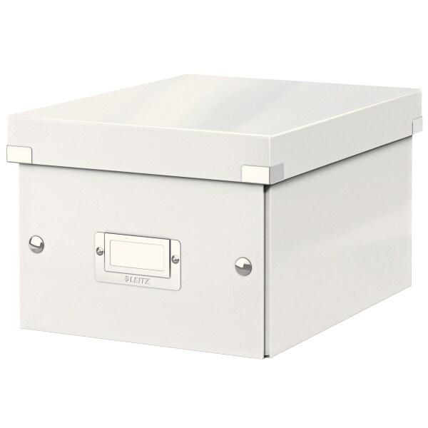 LEITZ Lot de 6 Boîte de rangement Click & Store Wow, format A5, coloris blanc perlé - blanc 60430001_0