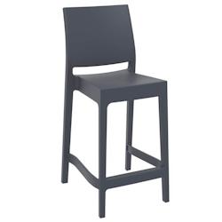 Ligne chr inca tabouret h65 - gris fonce  carton de 4 - gris plastique MCH-751078-GRFO_0
