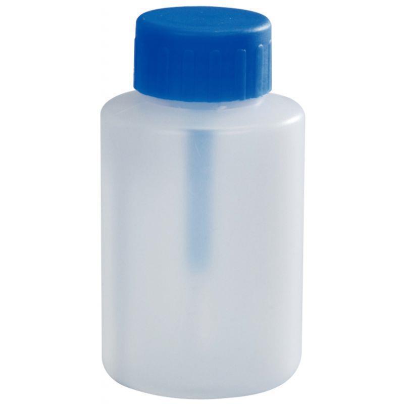 Lot de 15 flacons vides 80ml - Avec pinceau et système anti-verse - Pour colles vinyliques, bleues ou transparentes_0
