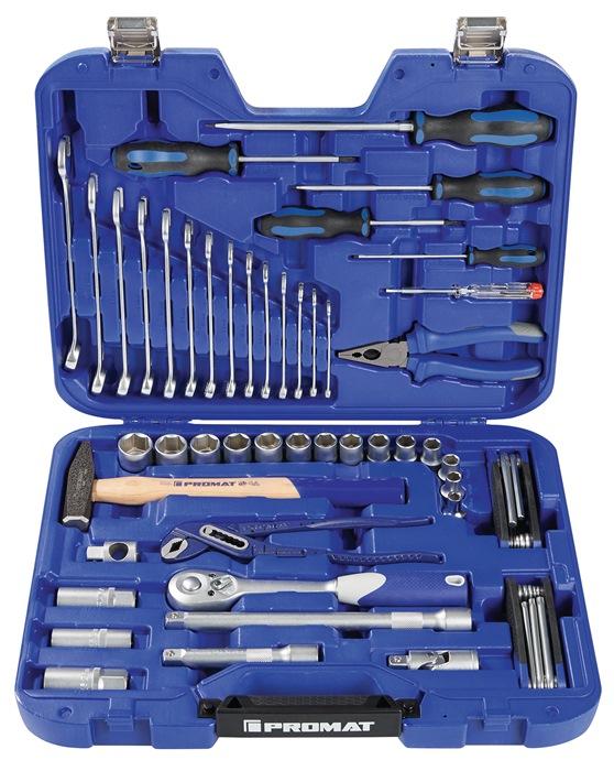 Mallette à  outils 47 pièces dans coffret en plastique 4-24 mm PROMAT_0