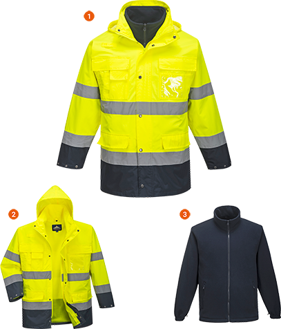 Parka haute visibilité 3 en 1 jaune marine s162, 3xl_0