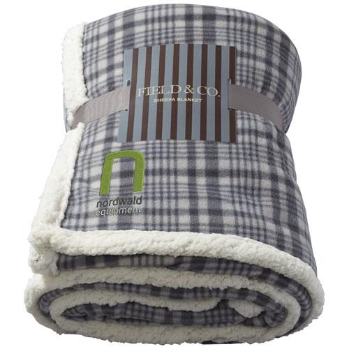 Plaid Joan en polaire sherpa - super douce et douillette - avec ruban cadeau et carte Field & Co_0