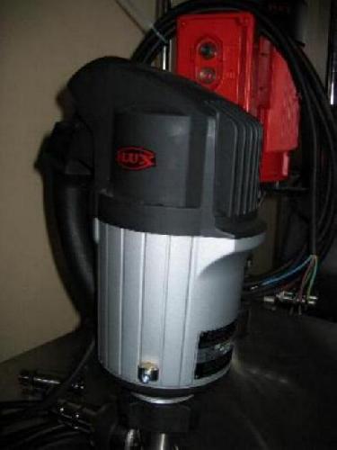 Pompe vide-fût FLUX F458/F430S d'occasion - moteur universel 460W - plongeur 1200mm avec garniture mécanique_0