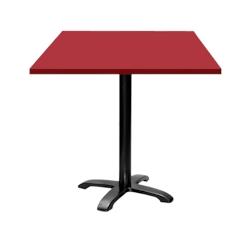 Restootab - Table 70x70cm - modèle Bazila rouge - rouge fonte 3760371511594_0