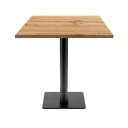 Restootab - Table 70x70cm - modèle Milan T chêne armor - marron fonte TB-MIT-7070M-CH.ARM_0