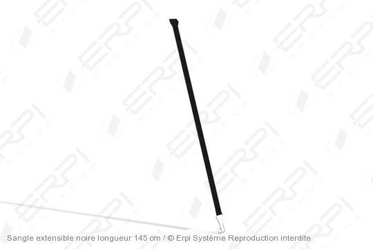 Sangle extensible noire - fixation rapide - longueur 145 cm - sangle0003_0