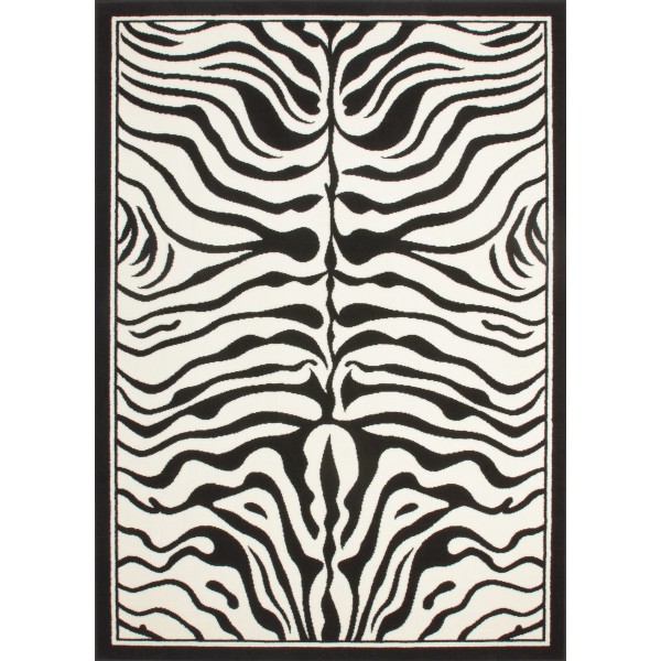 Tapis africain noir blanc 