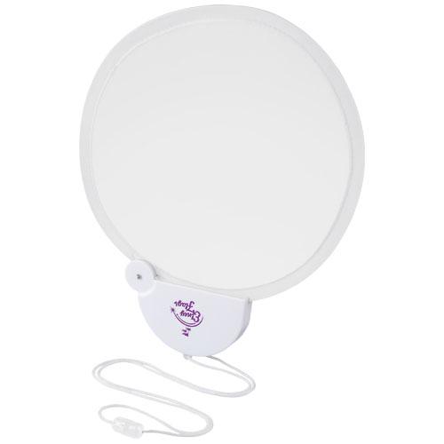 Ventilateur pliable avec cordon Breeze - boîtier plastique ABS et lanière incluse_0