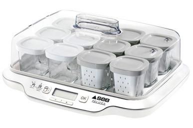Seb Yaourtière 12 pots, Pots verre 140 ml, 5 programmes automatiques, Sans  BPA, Compact, Yaourt maison & XF102000 Delices Box Coffret de Six