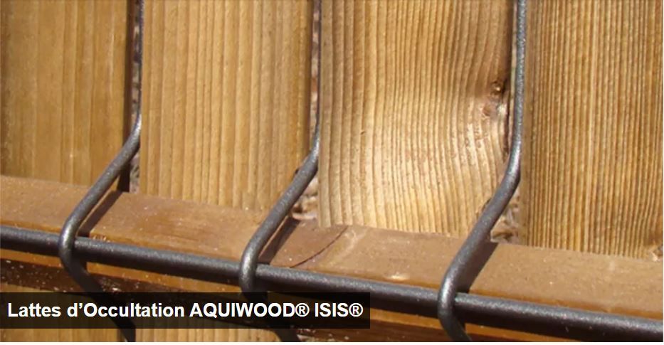 Aquiwood isis - occultant en pvc pour grillage - lippi - 1,03 m_0