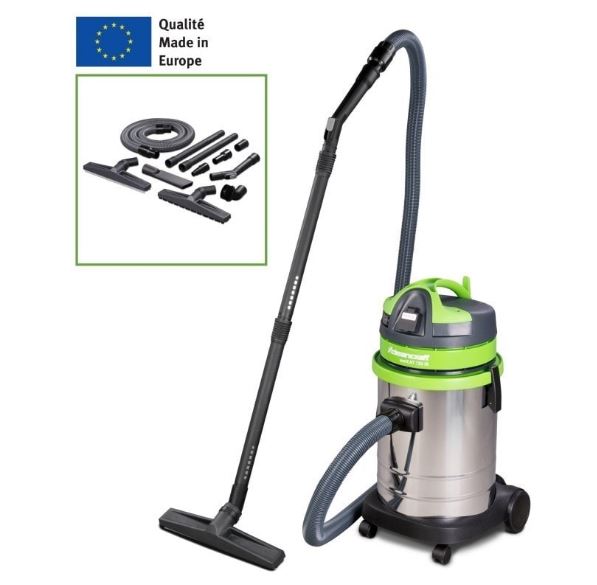 Aspirateur d'atelier Cleancraft wetCAT 133 IR - 7001145 - Humide et sec - Cuve inox 33L - 1 kW_0