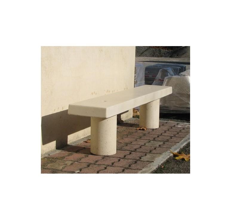 Banquette publique Dune en béton armé - 1800 mm de long - Traitement hydrofuge et antigraphiti_0