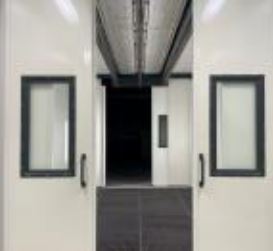 Cabine de peinture liquide à ventilation verticale pour tout applicateur de produits de grandes dimensions_0