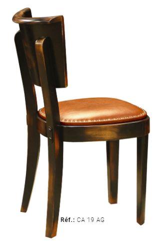 Chaise de restaurant 19 - assise standard - hauteur 82 cm - largeur 40 cm - poids 5,8 kg_0