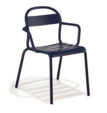 Chaises empilables métal avec accoudoirs 610x610x800 mm - CHSMTPESVT-ST01/AC_0