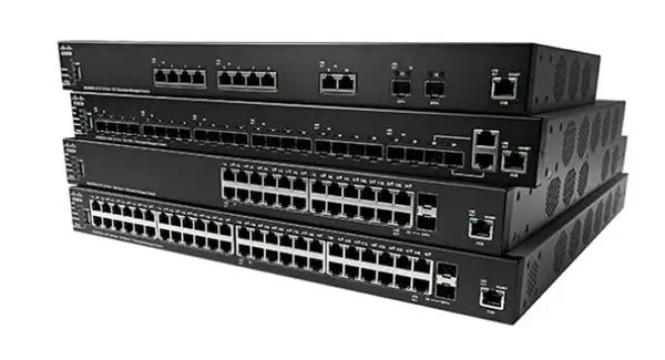 Cisco SX350X-08-K9-EU commutateur réseau Géré L2/L3 2.5G Ethernet (100/1000/2500) Noir_0