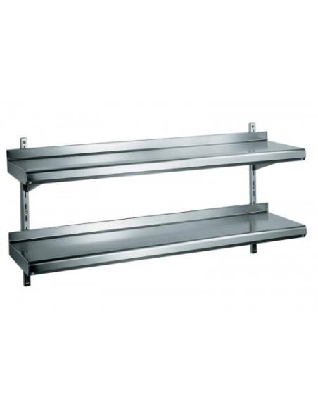 Etagère inox murale TOURNUS EQUIPEMENT 2 niveaux - Référence : 509 994_0