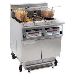 Friteuse électrique avec filtration 2 x 22 litres 17+17kW CFPF222 Casselin - CFPF222_0