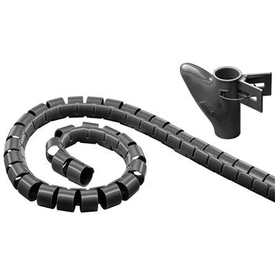 Gaine pour rangement de câble - 10 à 40 mm - bobine de 25 m - noire_0