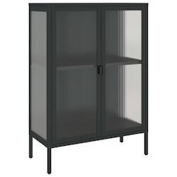 Helloshop26 - Buffet bahut commode armoire meuble de rangement organisateur cuisine salle de séjour salon 75 x 35 x 105 cm verre et 02_0036121 - 3000_0