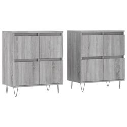 Helloshop26 - Buffet bahut commode armoire meuble de rangement organisateur cuisine salle de séjour salons lot de 2 sonoma bois 02_0036978 - 30002131_0