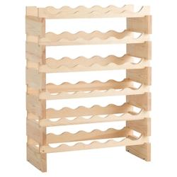 Casier à vin HELLOSHOP26 - 36 bouteilles - étagère de présentation 6 couches - 63,2 x 28 x 85,5 cm - 20_0000359 - 3001032869600_0