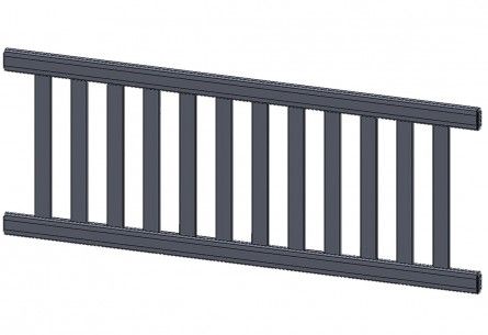 Horilys/Melys/Horilum - Clôture en aluminium barreaudée - Roy - Hauteur standard 775 mm - Largeur 1500 ou 2000 mm_0