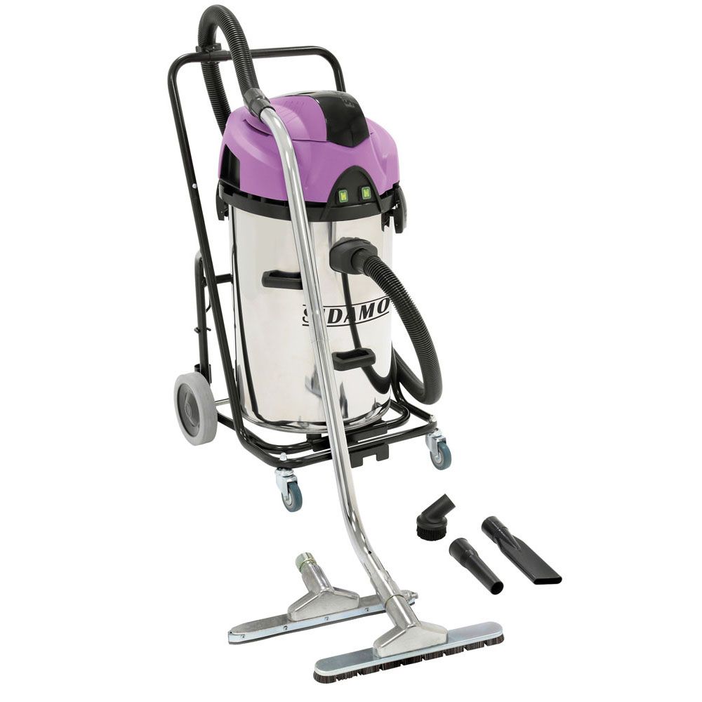 Jet 60 i - Aspirateur eau et poussières Sidamo - Cuve inox 50L - Aspiration bi-turbine et décolmatage manuel_0