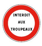 Panneau d'interdiction - B19 - Autres interdictions avec inscription spécifique_0