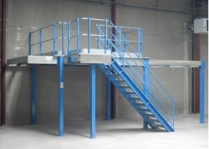 Plateforme de stockage mezzanine - montage rapide - dimensions personnalisées - charges adaptées_0