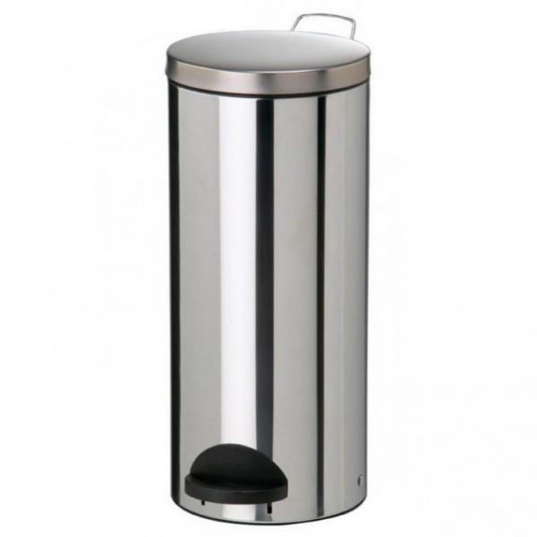 Poubelle métal à pédale - 30 litres Inox AISI 304 - 6 coloris - Norme JIS Z 2801_0