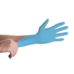 Santex - Gants nitrile bleu non poudrés 3,5gr GD20B - Taille L (8-9) x100 - Protection hygiénique et médicale_0