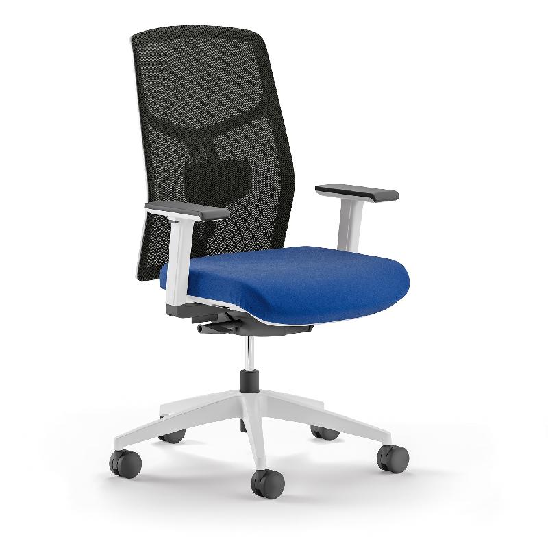 Siège Akila - Fauteuil de bureau avec mécanisme synchrone, soutien lombaire réglable et dossier résille 3D_0