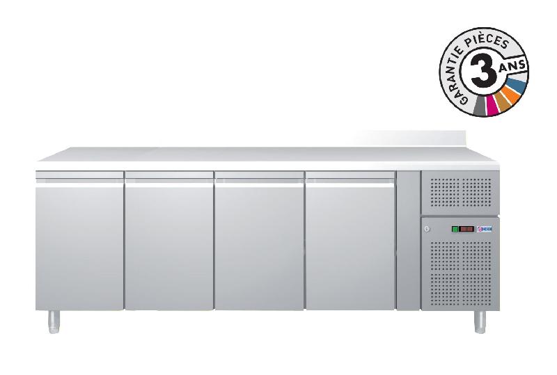 Table réfrigérée positive NOSEM GN4200TN - 616 L - 4 portes - groupe logé - froid ventilé tropicalisé - inox AISI 304_0